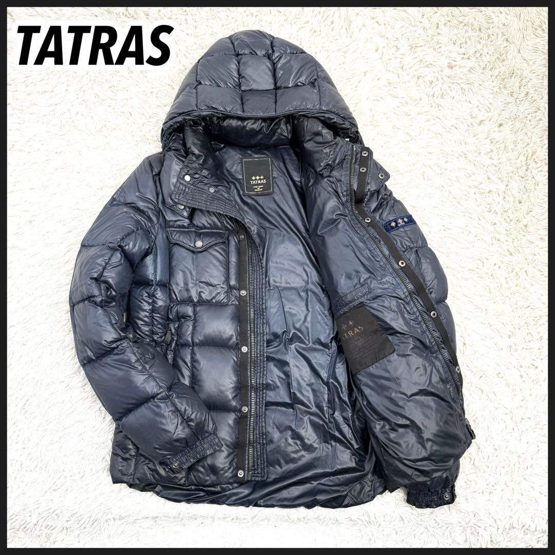 【人気】TATRAS タトラス バラザーノ 光沢 ダウンジャケット 3 ネイビー