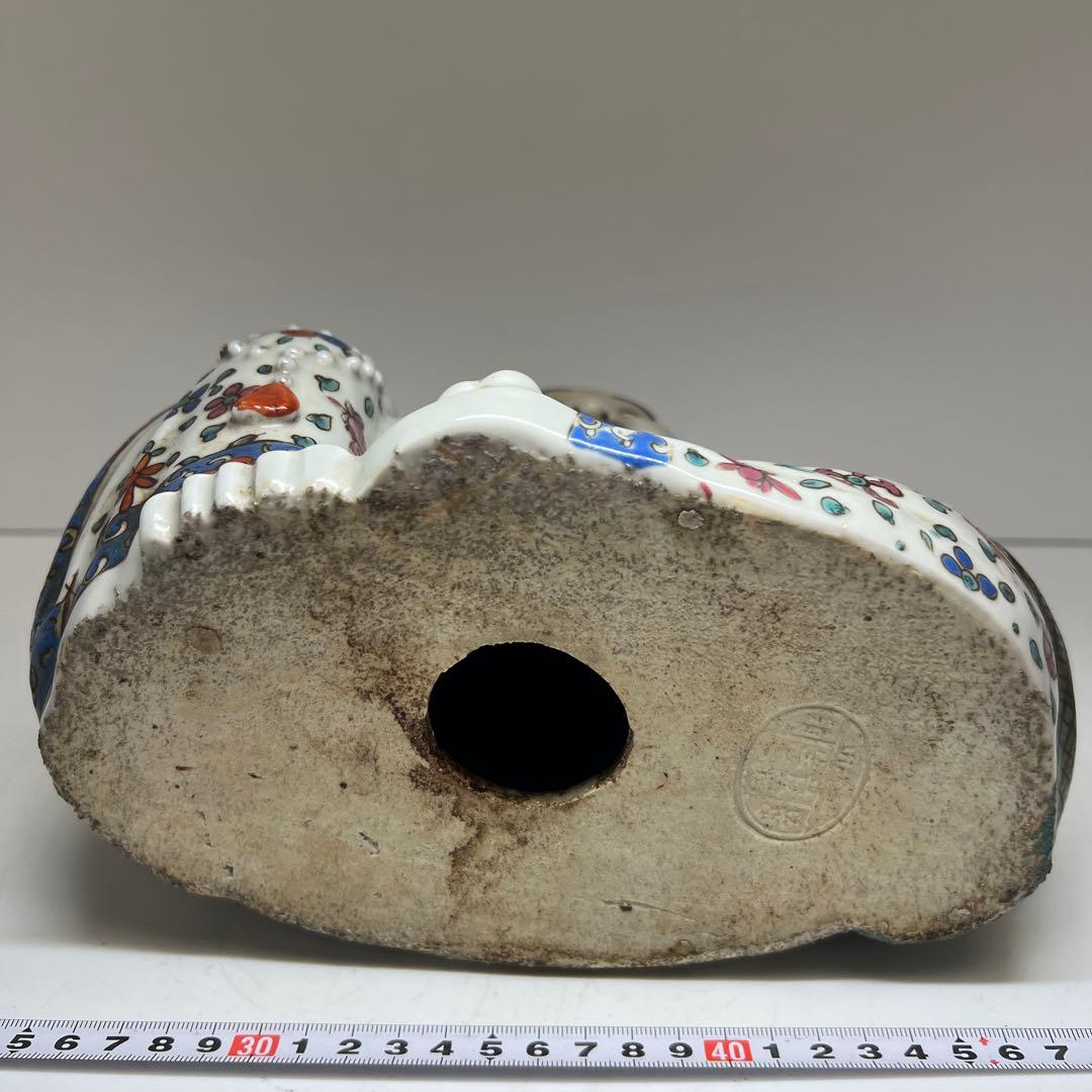 中国清時代　粉彩布袋　西江印　高さ約26㎝　東Y7-1224☆2Fトヒチサ