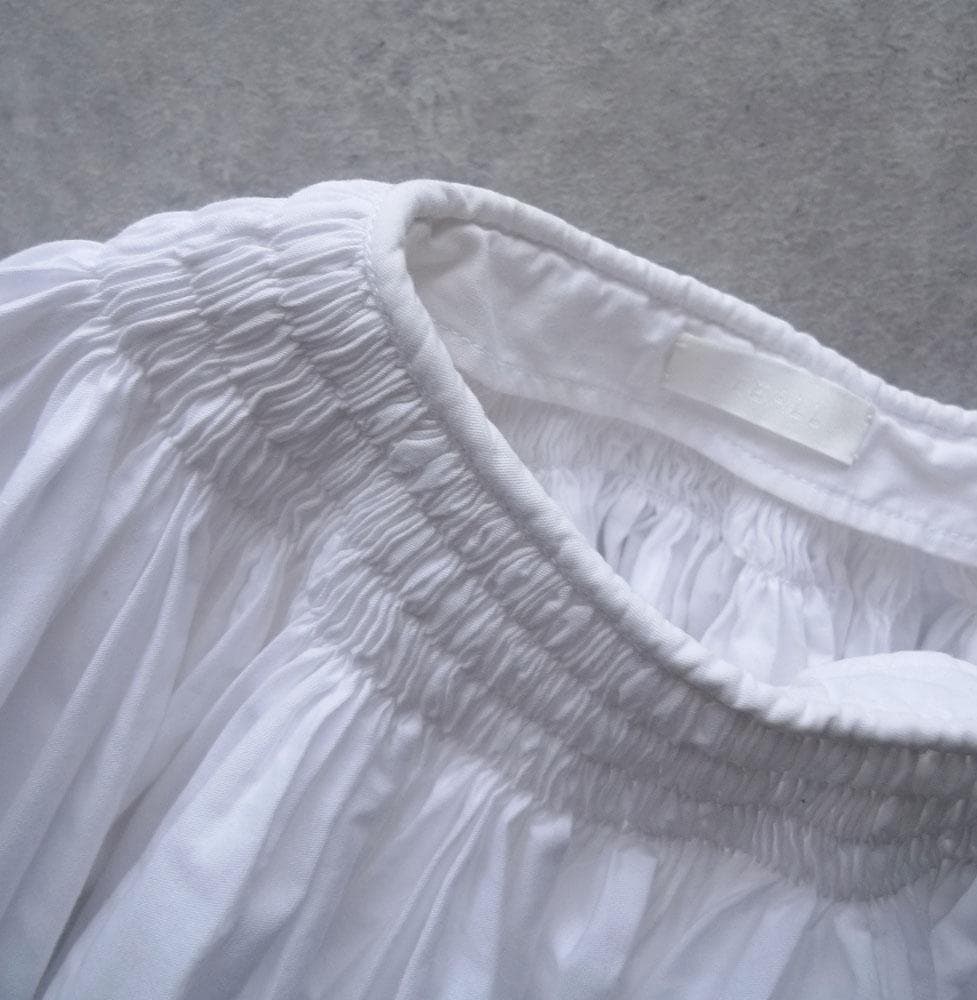 美品 シーオール 2万円 ギャザーブラウス ジャーナルスタンダード ホワイト