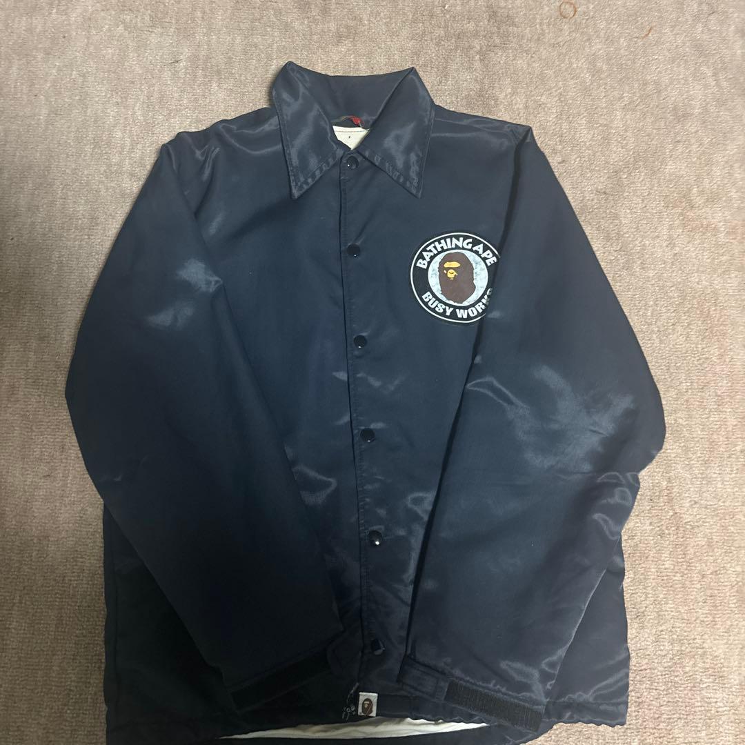 BAPE ナイロンジャケット ネイビー
