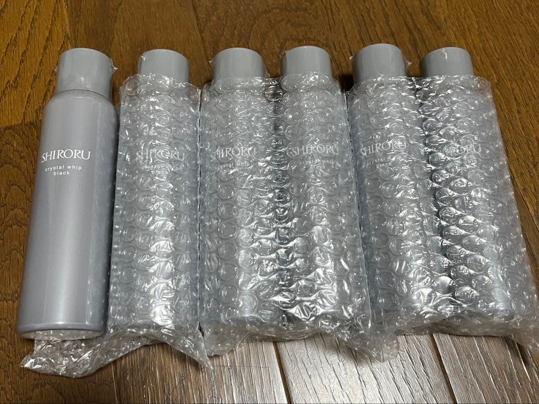 お値下げ　SHIRORU クリスタルホイップ　ブラック　6本セット　おまけつき