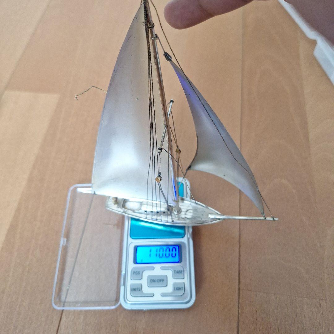 銀製ヨット　Silver　約110g 鋳潰し