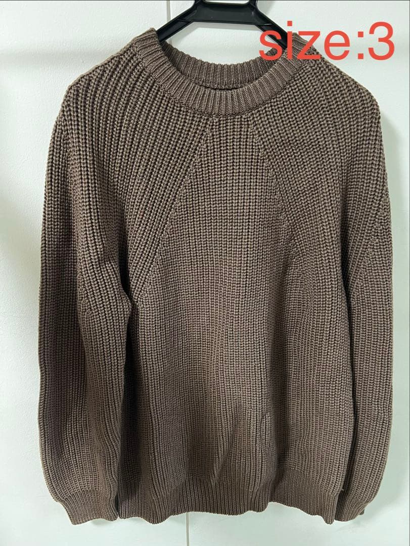【クリーニング済】BATONER ニットセーター サイズ3