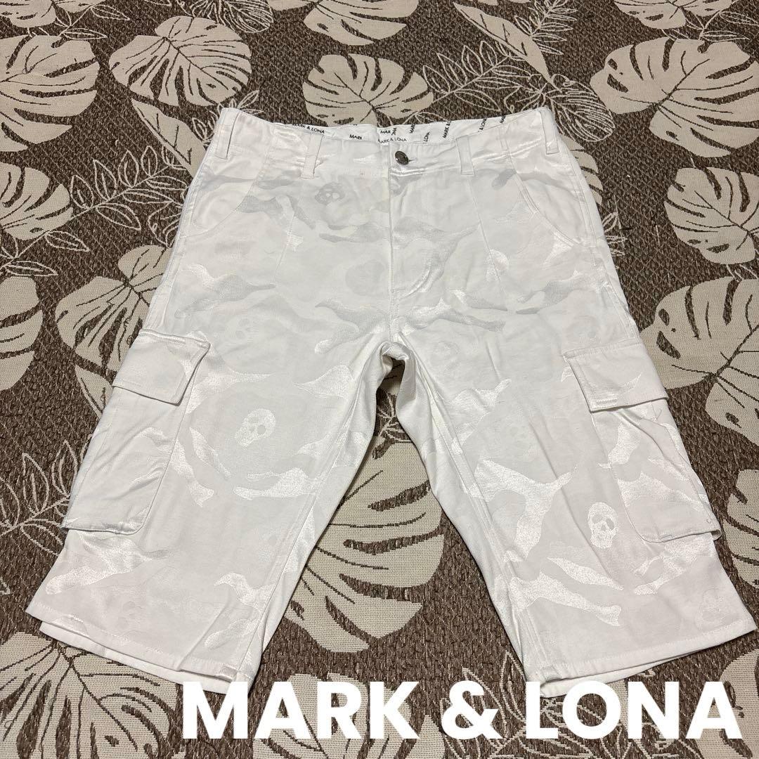 MARK & LONA（マークアンドロナ）ホワイトカモフラ柄カーゴパンツ