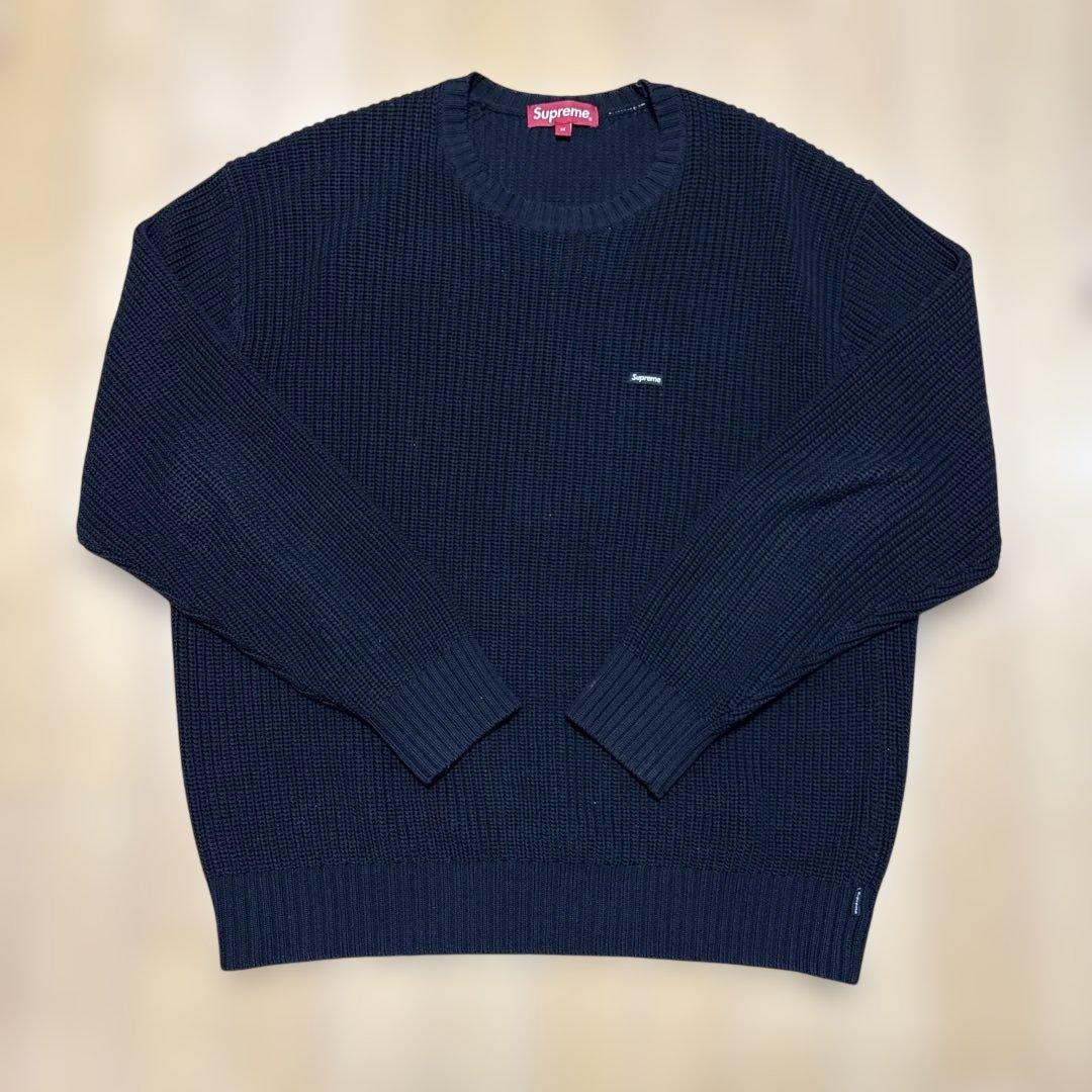 Supreme Small Box Ribbed Sweater 黒 M 状態良