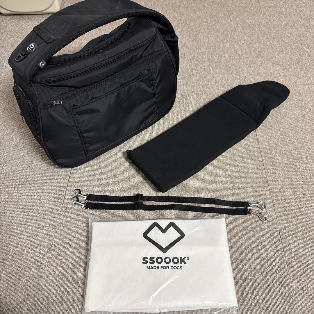 SSOOOK ブラック Vスマートバッグ