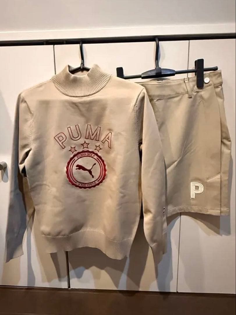PUMA ベージュ　スカートセット　S