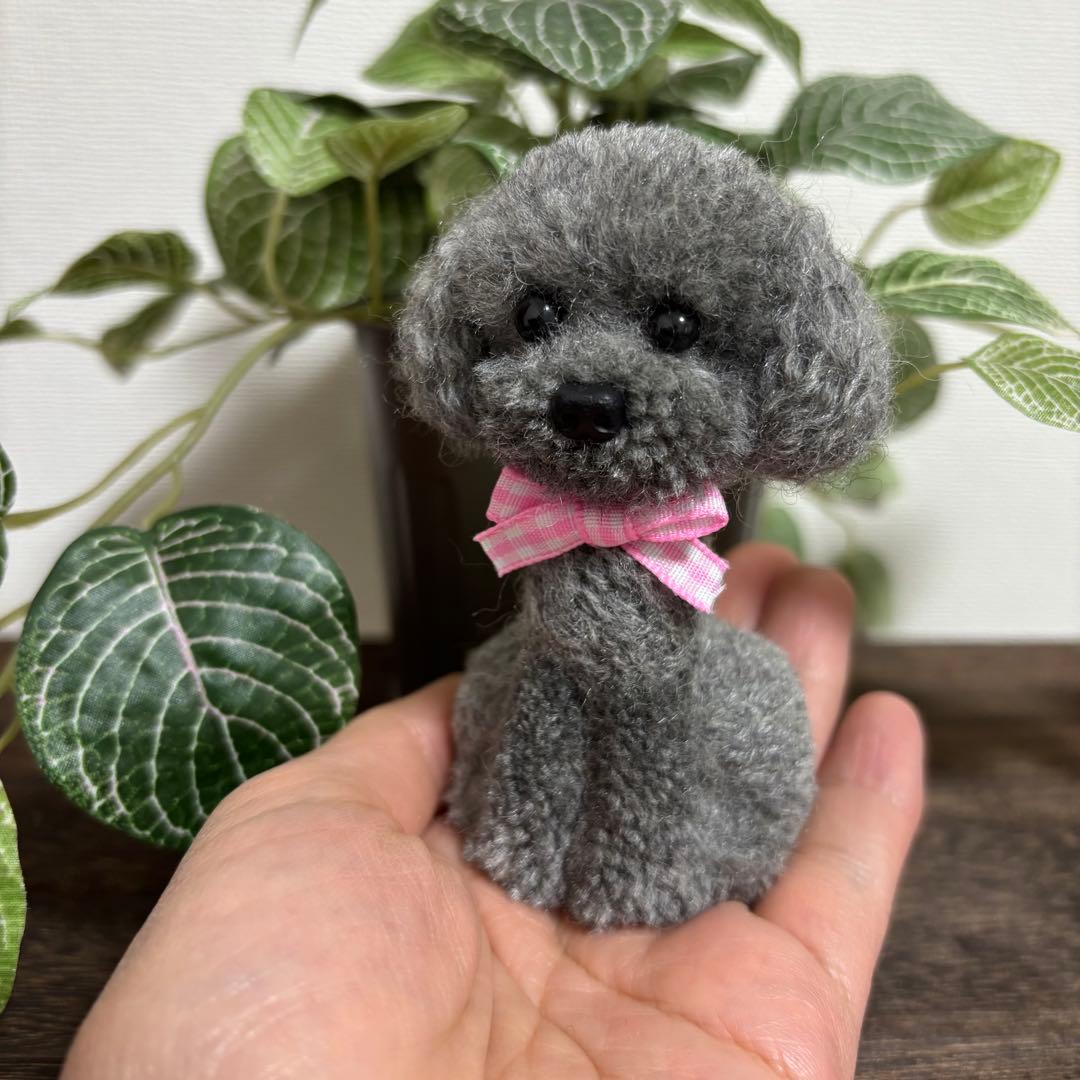 ★ちぃ　動物ぽんぽん　手のひらサイズのトイプードル