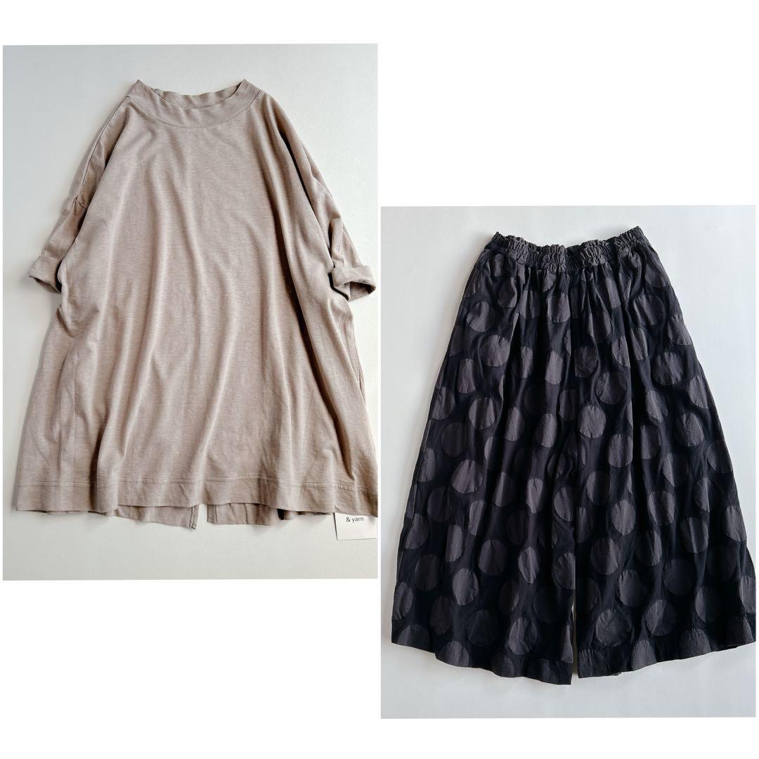 ロミヒー様おまとめ/ ichi ガウチョパンツ & yarn プルオーバー