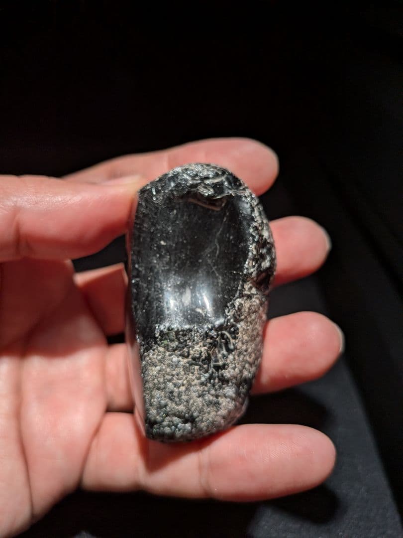 研磨品　十勝石玲瓏　パープルオーロラ　レインボーオブシディアン　特級品