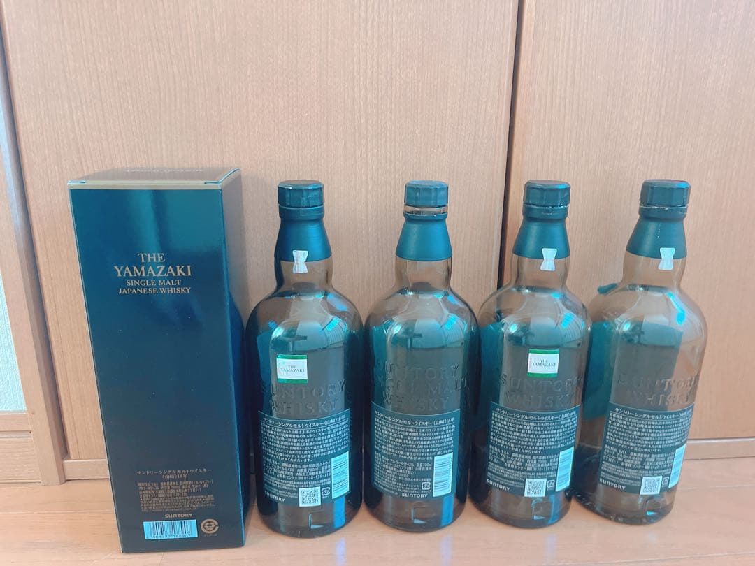 やまかき様　山崎18年　空箱1箱　空瓶2本