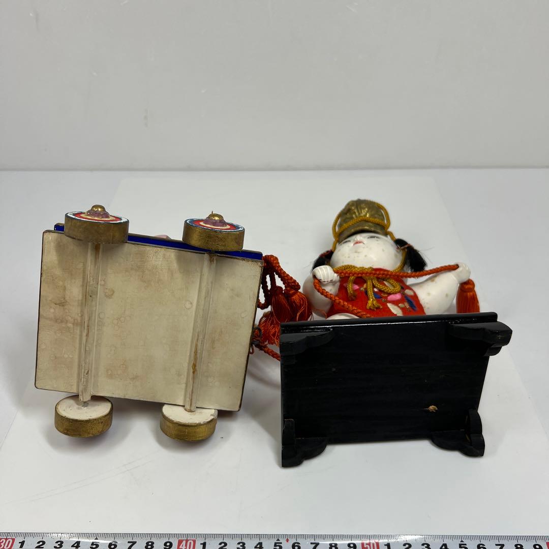 平安まるや平蔵　御所人形槌車引　共箱　東Y7-0603⑥タニチ