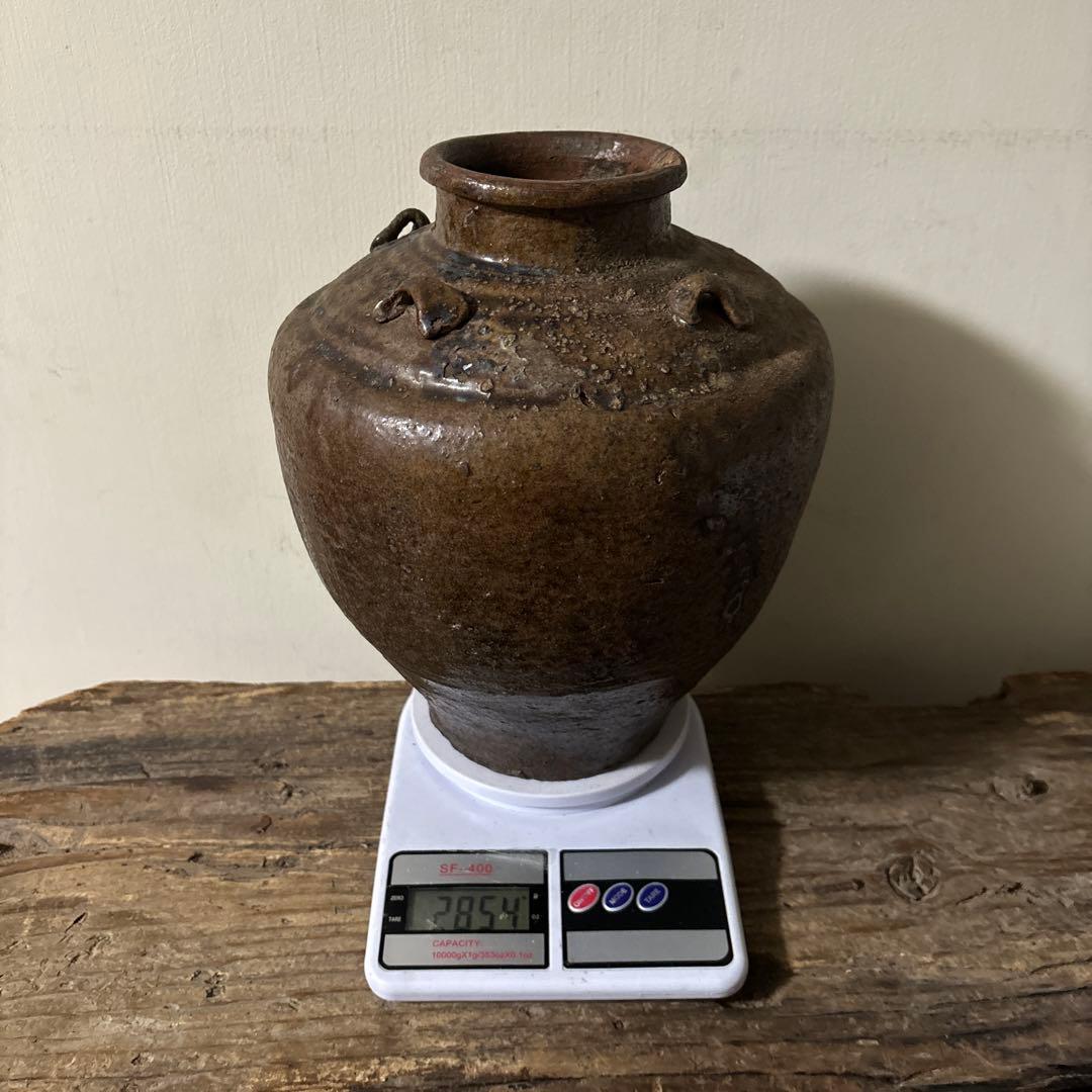 時代壷　古丹波　江戸時代前後頃　古越前　古信楽　古備前　瀬戸　骨董　花器検:李朝