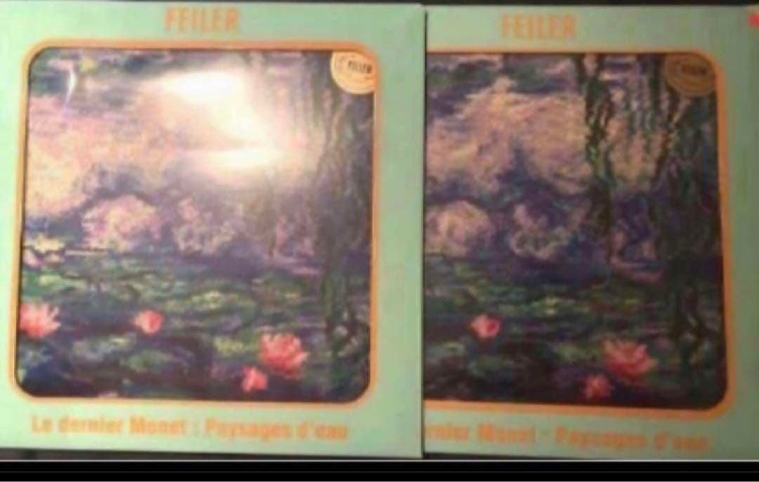 2024 FEILER フェイラー モネ展 睡蓮のとき グッズ 2枚セット