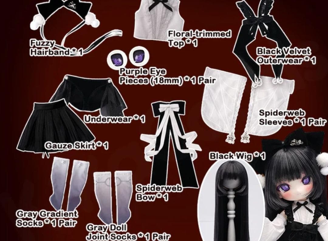 TinyFox 蜘蛛人形 アラクネ 1/6スケールMJDドール