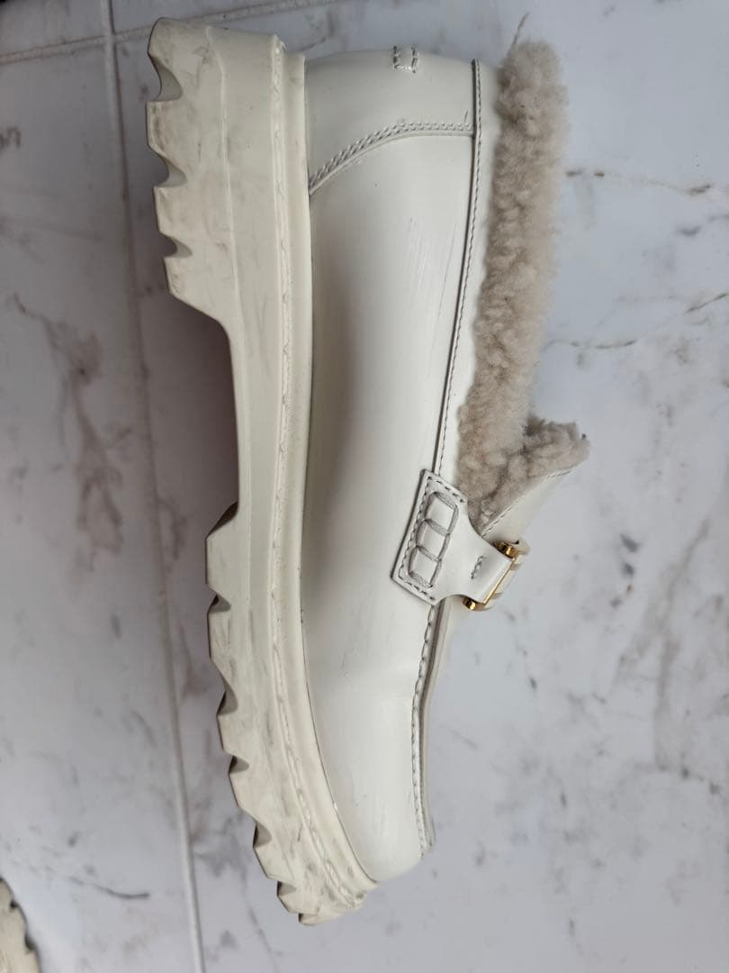 Dior クリスチャンディオール　ローファー　ボア　ロゴプレート 36 23cm