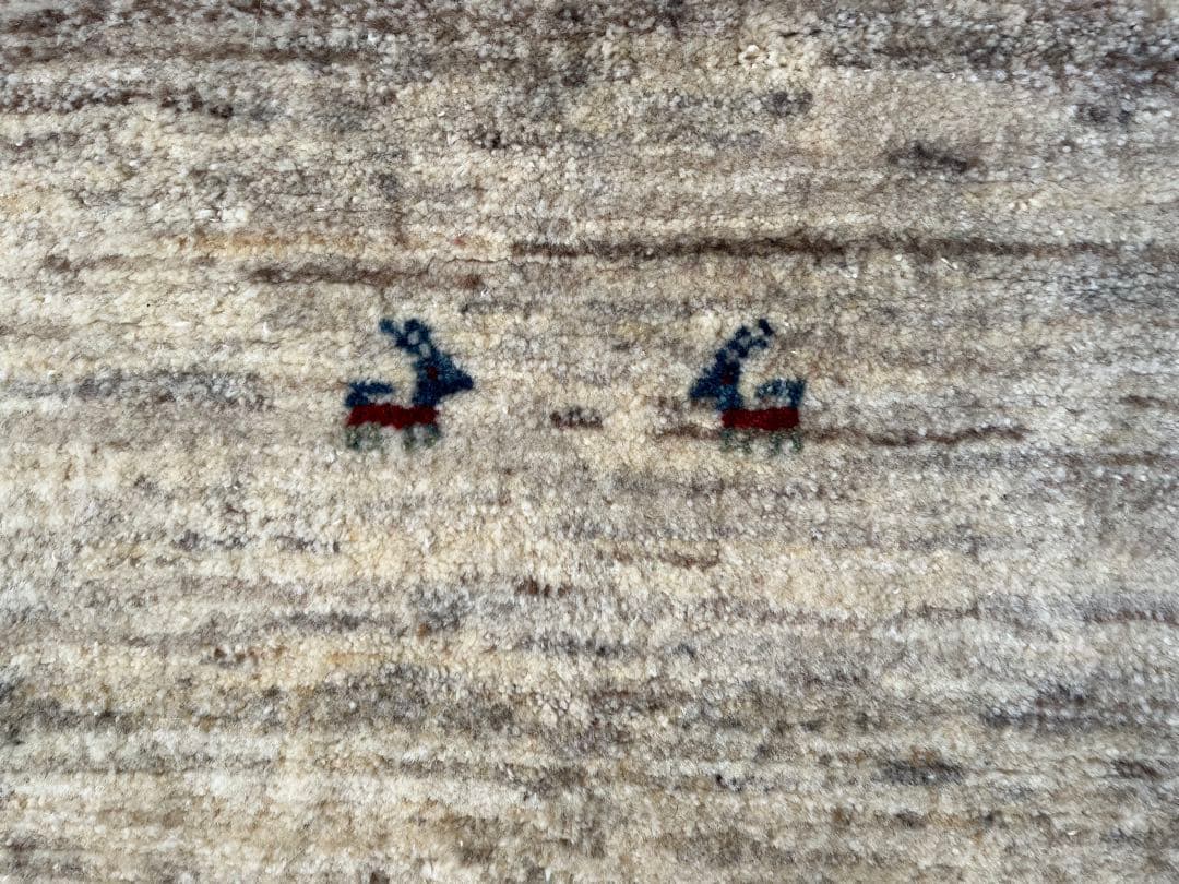 ギャべ⭐︎動物刺繍ラグ 約57cm x 85cm