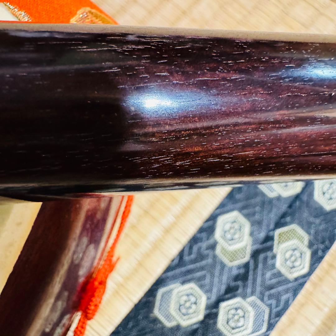 【最終値下げ】地唄三味線 紅木 正寸 トチ ハードケース　木製スタンド付き