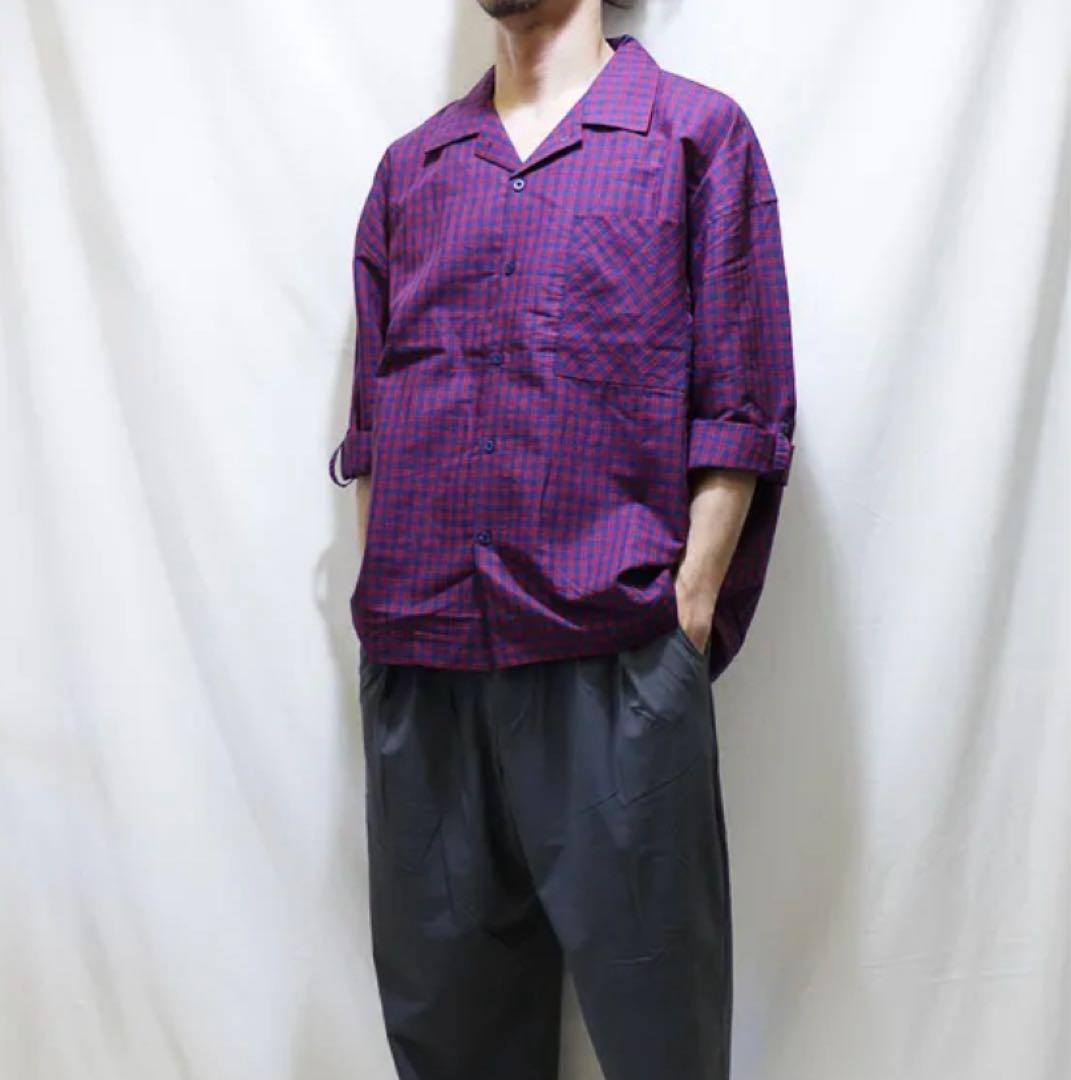 tightbooth PLAID ROLL-UP SHIRT新品