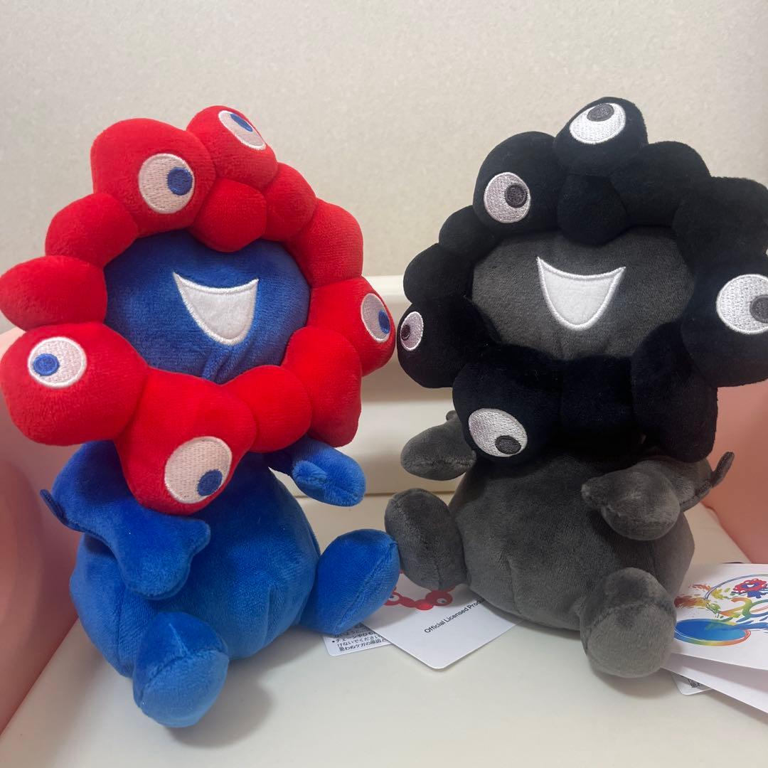 ミャクミャクお手玉風ぬいぐるみS ノーマル・黒 大阪関西万博EXPO2025