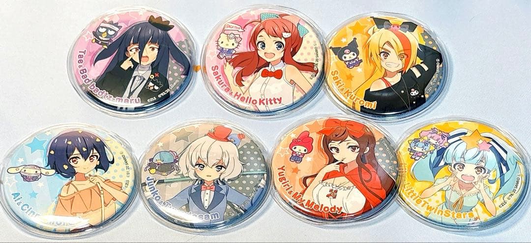 ゾンビランドサガ サンリオコラボ 缶バッジセット