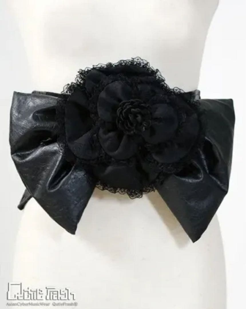 d*3様 QutieFrash 薔薇リボンコルセット ブラック
