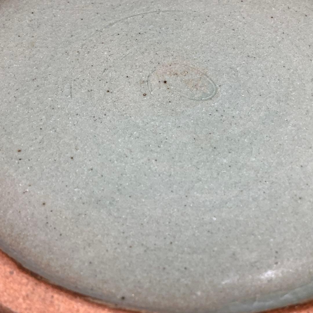 青磁　雲鶴　水指　中村与平　茶道具