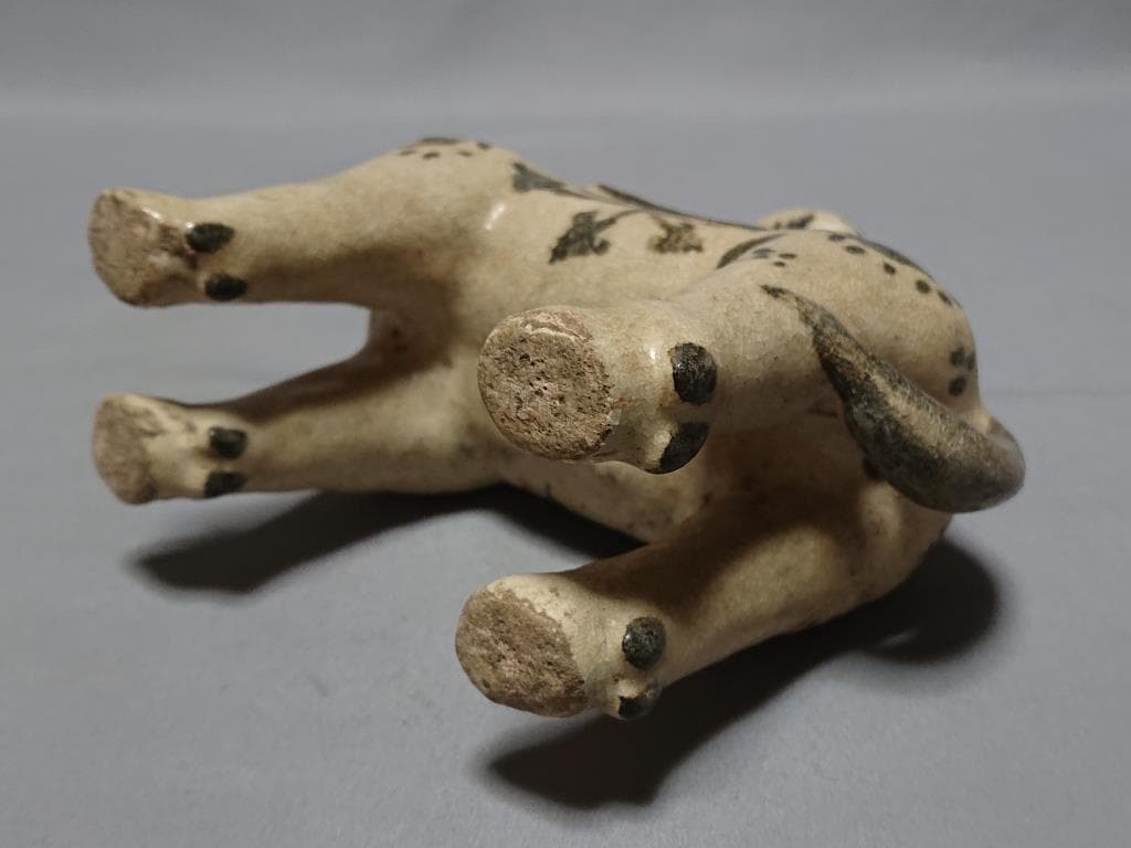 コレクター収集　タイ　カロン窯　鉄絵馬型灯火器　15～16世紀