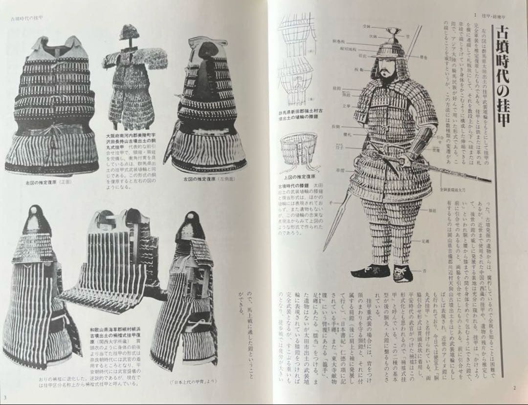 “初版本” 図録日本の甲冑 武具事典　笹間良彦　柏書房株式会社