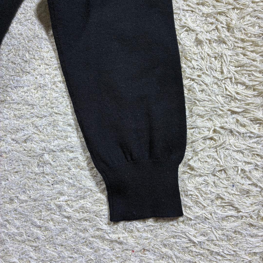 美品　90s　ポロバイラルフローレン　Vネック　セーター　ラムウール　ブラック