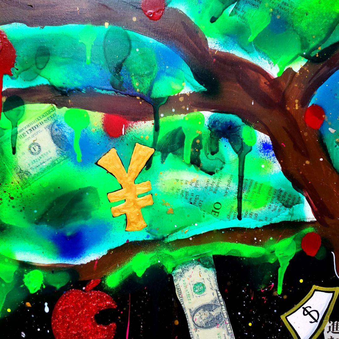 【一点物アートSALE/F25号】EDEN《陰謀論:都市伝説》