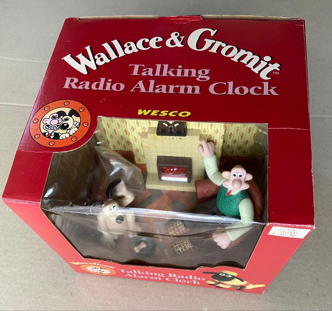 【ウォレスとグルミット】ラジオ付トーキングアラームクロック【英国ビンテージトイ】
