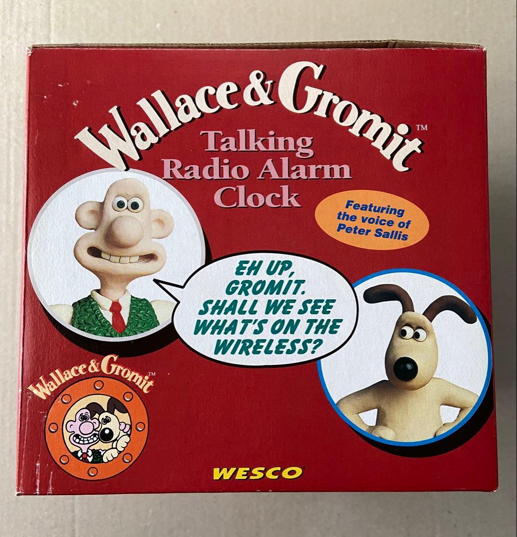 【ウォレスとグルミット】ラジオ付トーキングアラームクロック【英国ビンテージトイ】