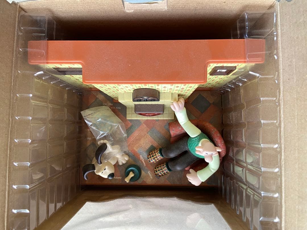 【ウォレスとグルミット】ラジオ付トーキングアラームクロック【英国ビンテージトイ】