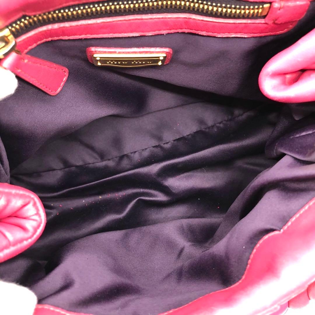 ✨人気✨ミュウミュウ ハンドバッグ 2way マテラッセ ゴールド金具 レザー