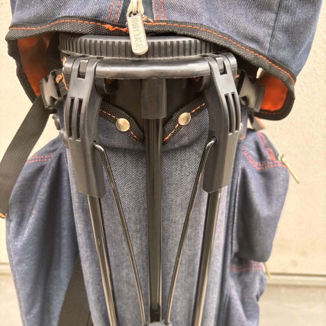 希少 デニム生地 アーミーベースコレクション スタンドキャディバッグ ゴルフ