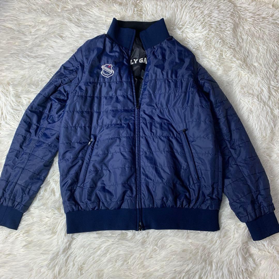 パーリーゲイツ 4WAY リバーシブル ジャケット 黒 ネイビー サイズ2