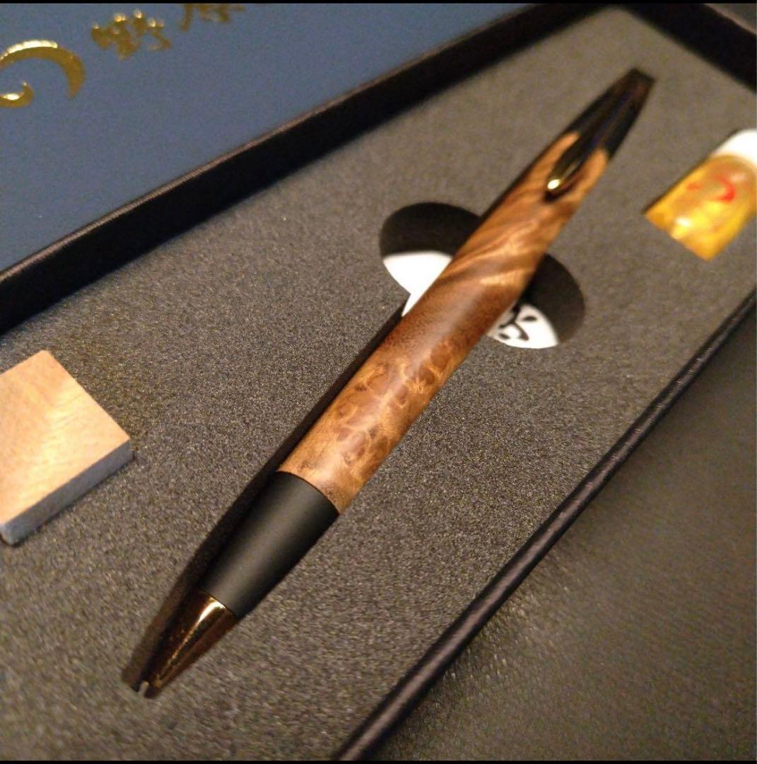 ほぼ新品　野原工芸 シャープペンシル★マーブルウッド