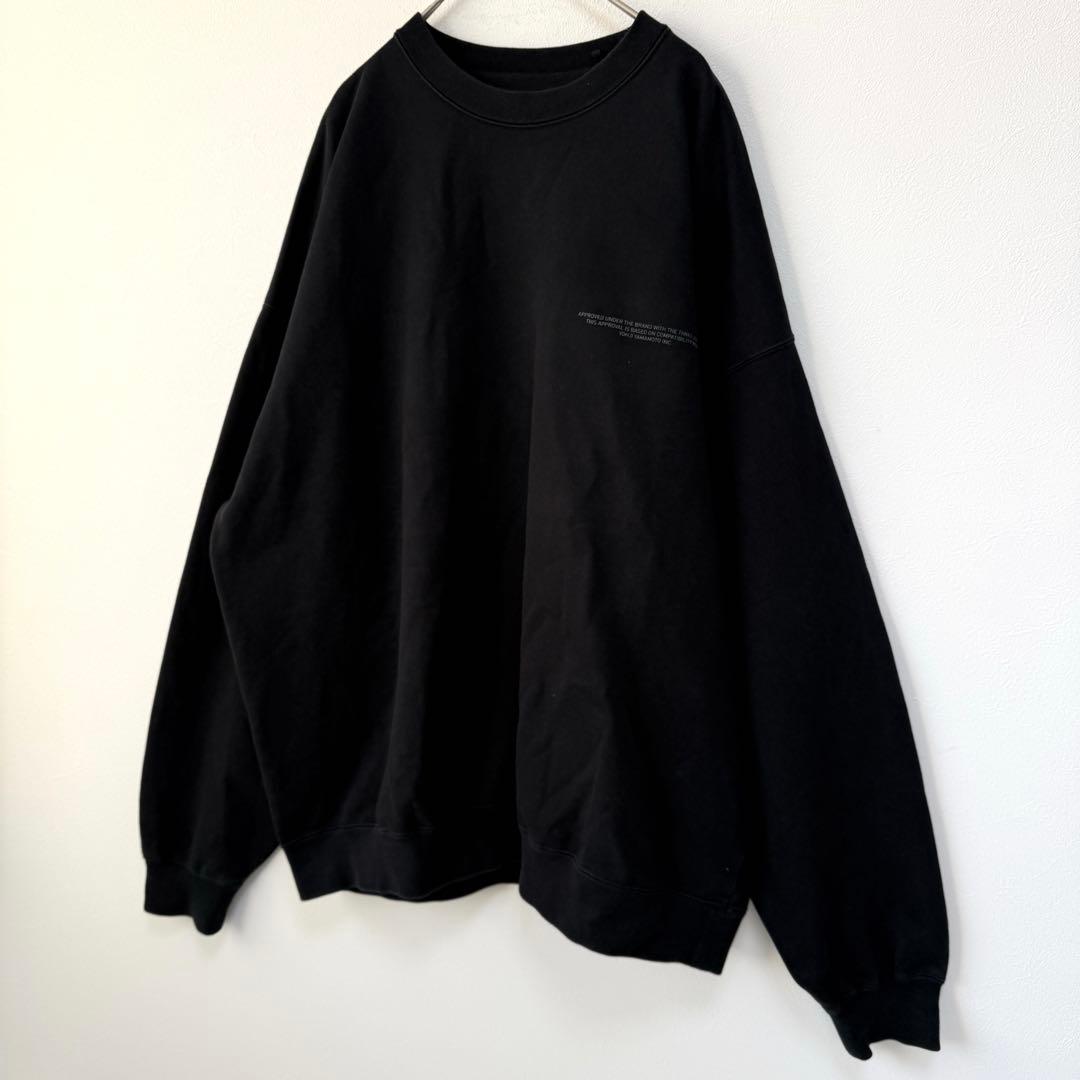【超人気✨】Y-3 ワイスリー 背面ビッグロゴ スウェット 黒 近年モデル L