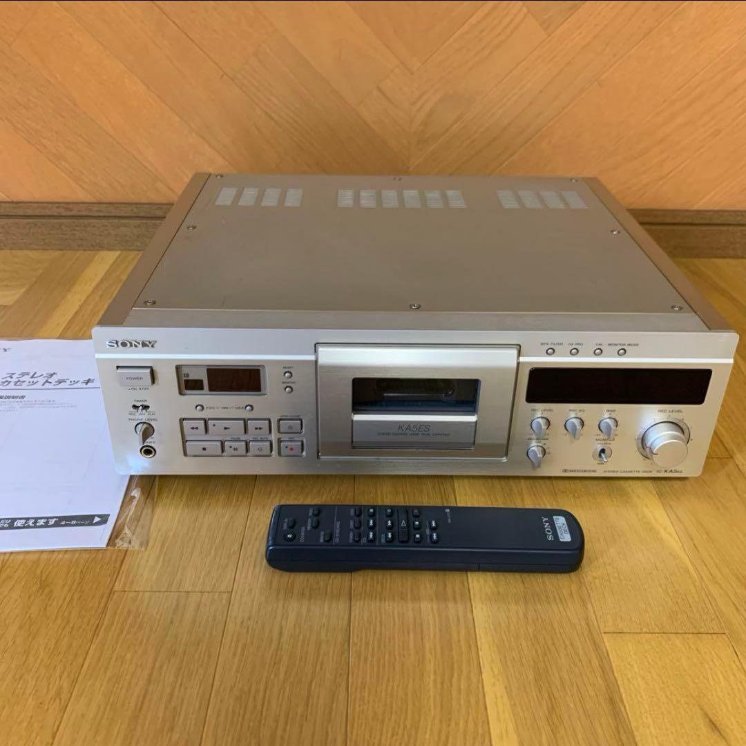 【美品】SONY TC-KA5ES ソニー カセットデッキ リモコン・説明書付き