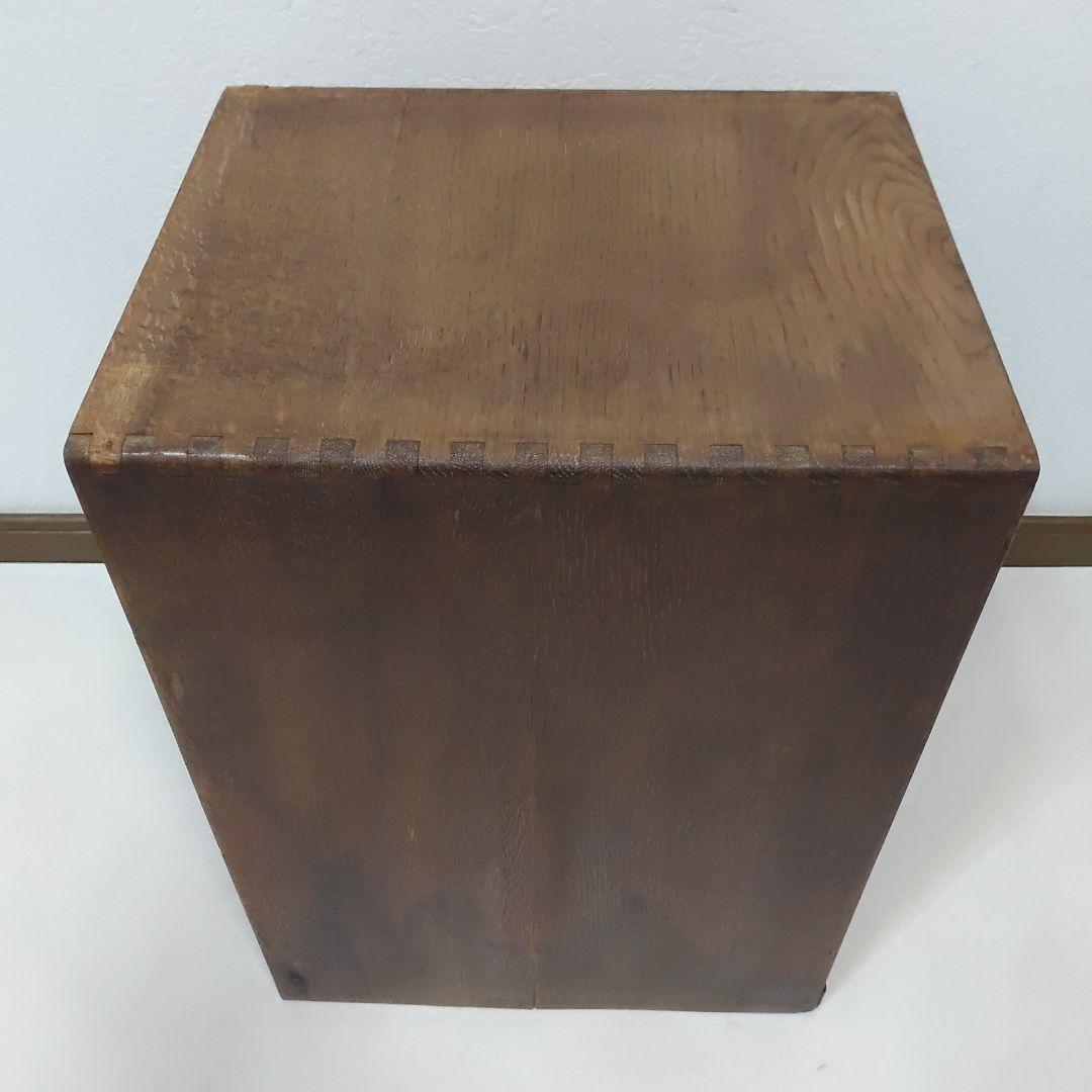 昭和レトロ 小引き出し 5段 5杯 小抽斗 木製 木箱 古家具 収納