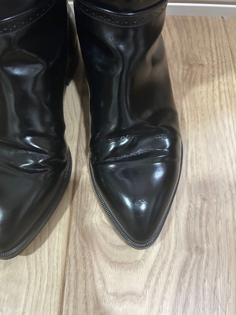 バ*ビ様 今月末日取り消し予定　CHANEL シャネル　ロングブーツ　レザー