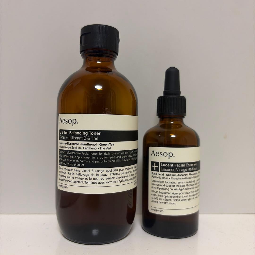 イソップ B&Tバランシングトナー & ルーセント フェイシャル エッセンス