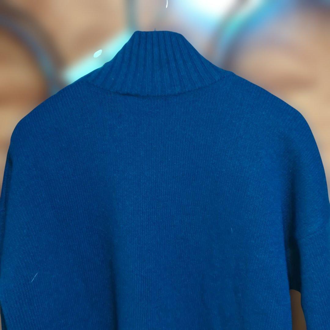 新品未使用タグ付きMAISON KITSUNÉ ネイビー タートルネックセーター