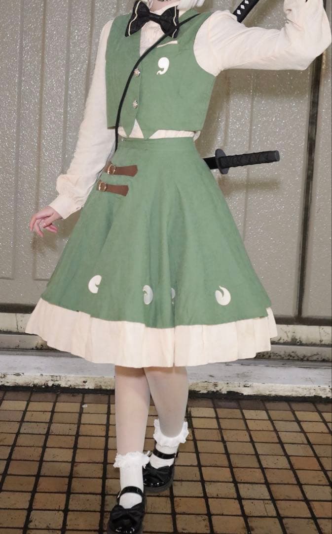 東方Project 魂魄妖夢 森森仙 コスプレ 衣装 ウィッグ