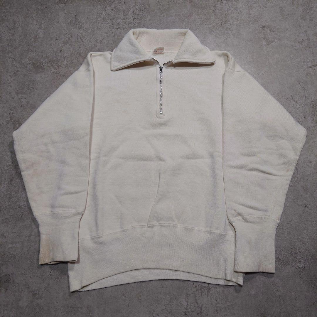 60s Champion 小文字ランタグ ハーフジップスウェット バックプリント