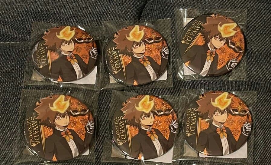 家庭教師ヒットマン 上海2021 中国限定 特典缶バッジ 沢田綱吉6枚