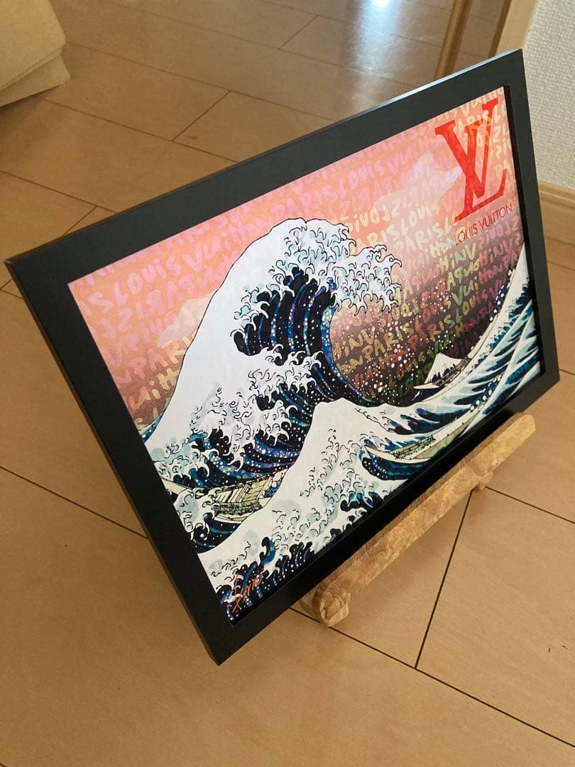 LOUIS VUITTON type☆アートインテリアポスター＃220★葛飾北斎