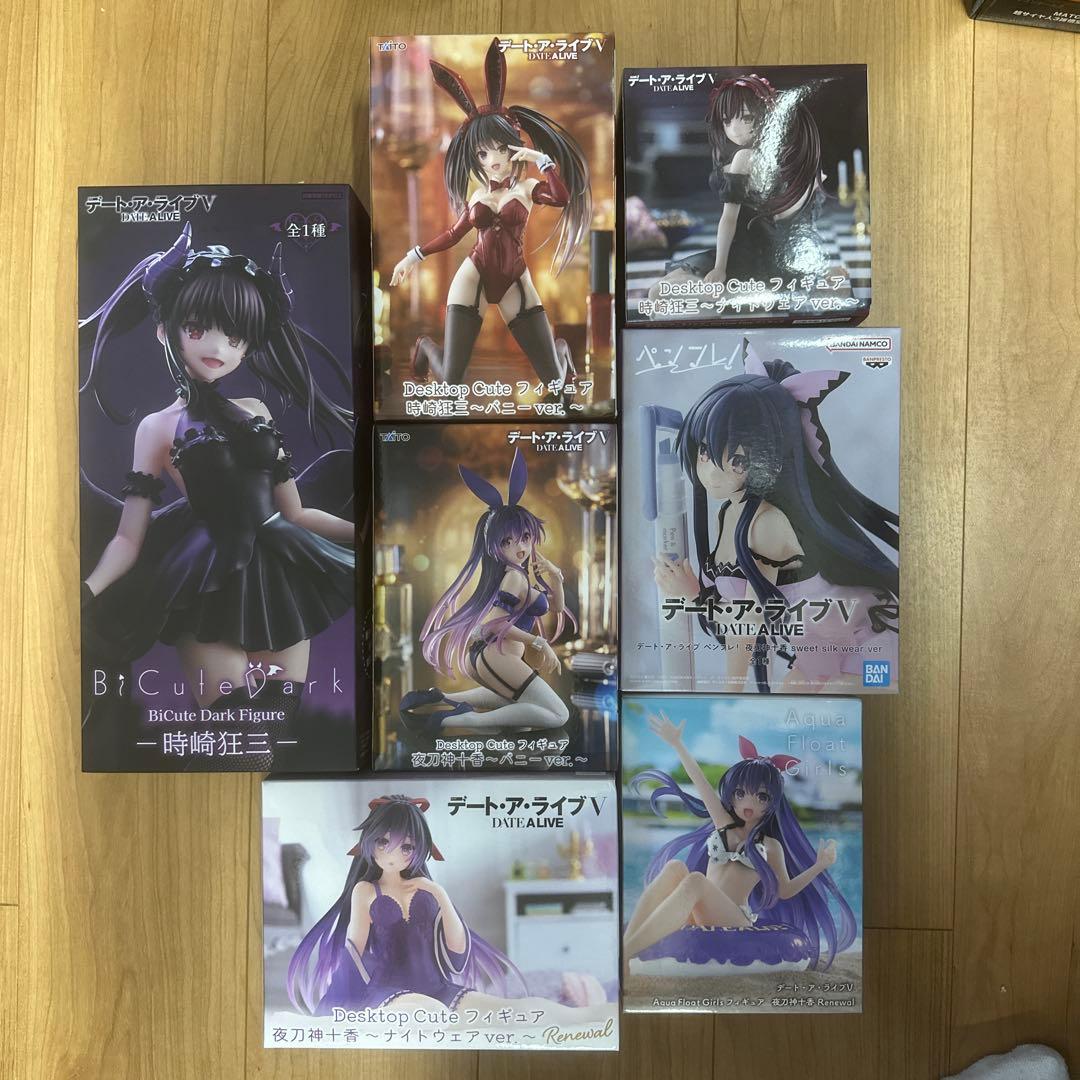 デートアライブ　時崎狂三　夜刀神十香　フィギュア