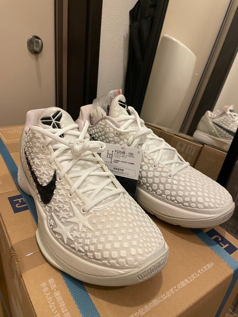 シューズ(男性用) Nike Kobe6 Protro ALL STAR \"Sail\" 25.5cm
